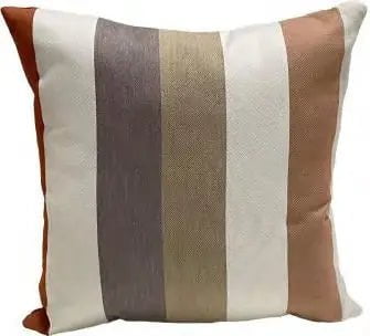 Casual Cushion 20 inch Throw Pillow Chroma Stripe II Rust Throw Pillows 12041125