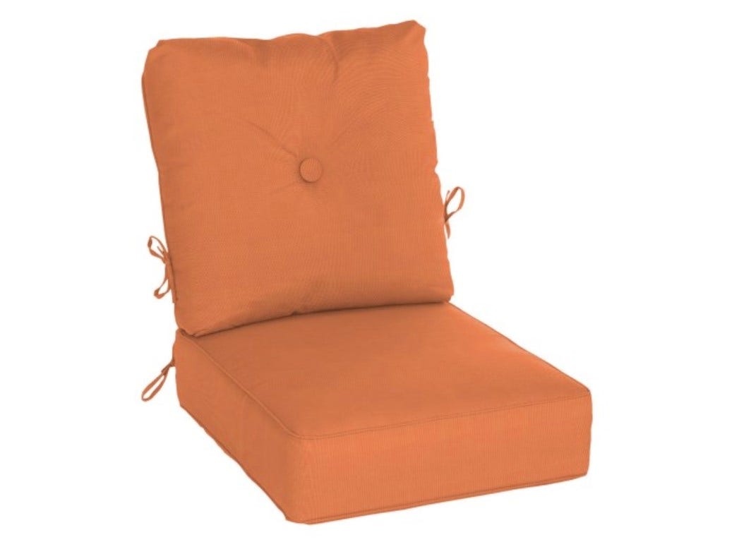 Casual Cushion Estate Series Deep Seating Club Cushion in Canvas Tangerine Chair & Sofa Cushions 12026382