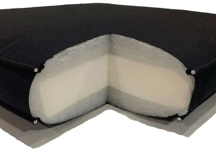 Curved Cushion in Canvas Cocoa