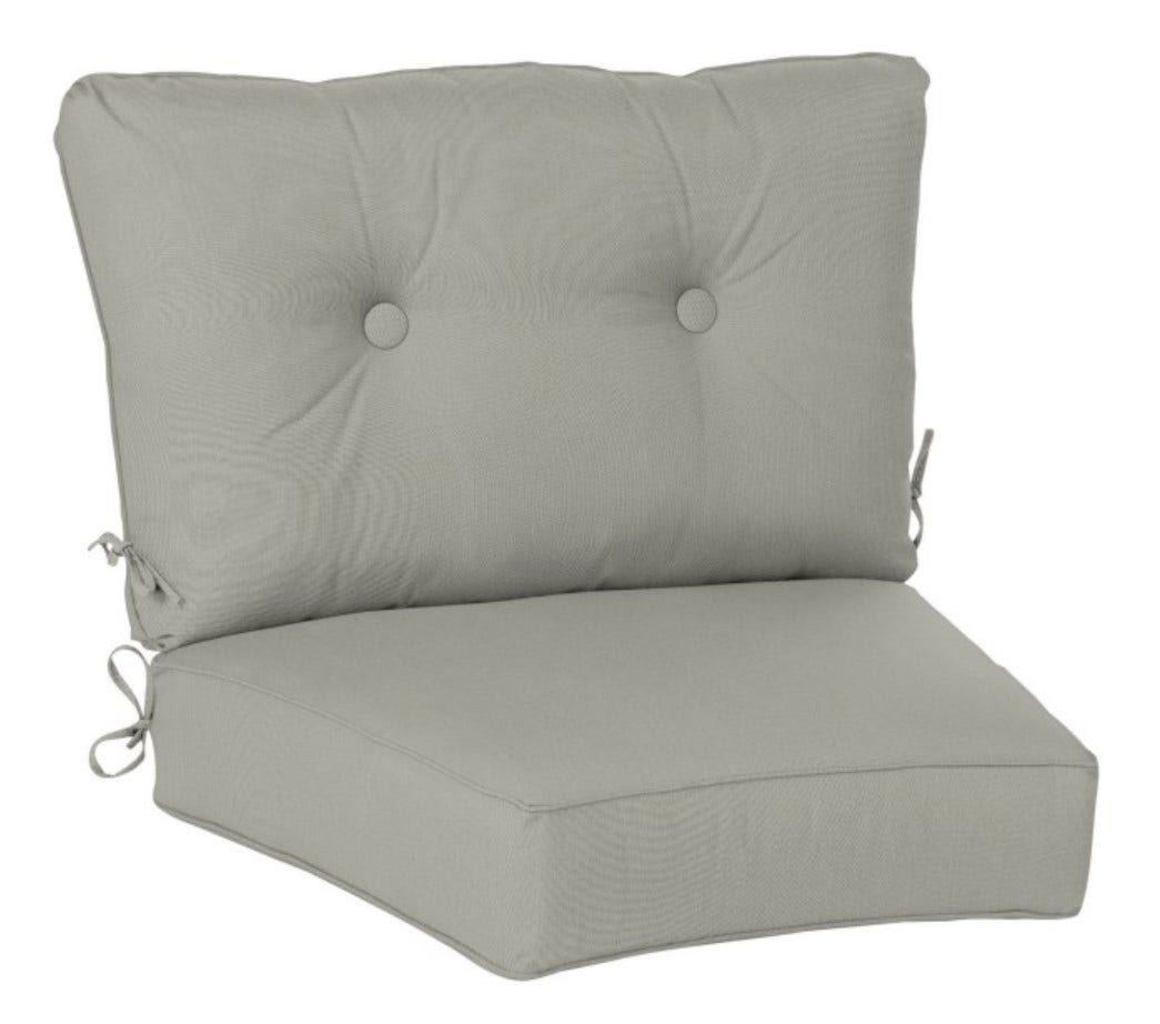 Casual Cushion Estate Series Deep Seating Curved Cushion in Spectrum Dove Chair & Sofa Cushions 12030024