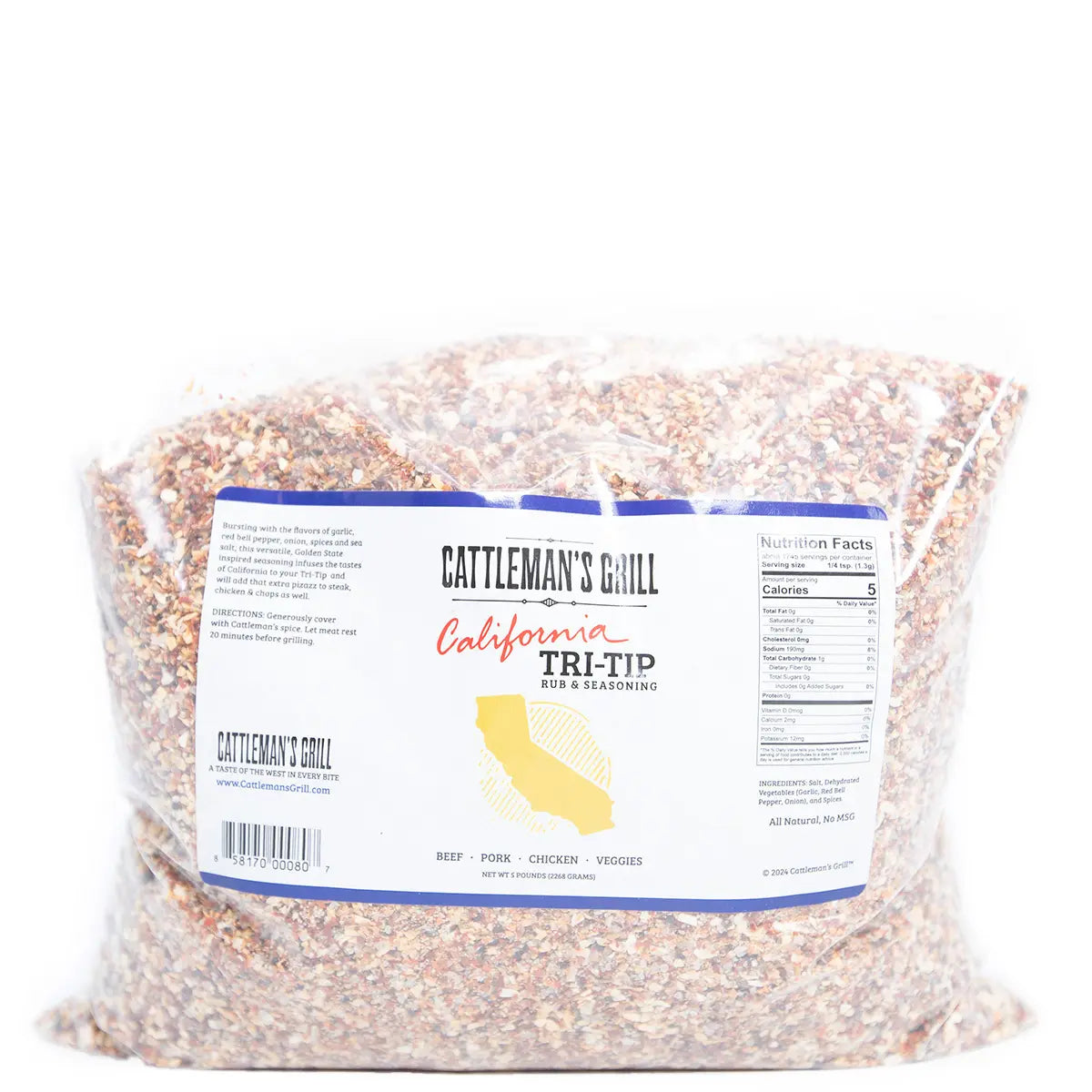 Cattleman's Grill California Tri-Tip Rub Seasonings & Spices 5 lbs. 12023457