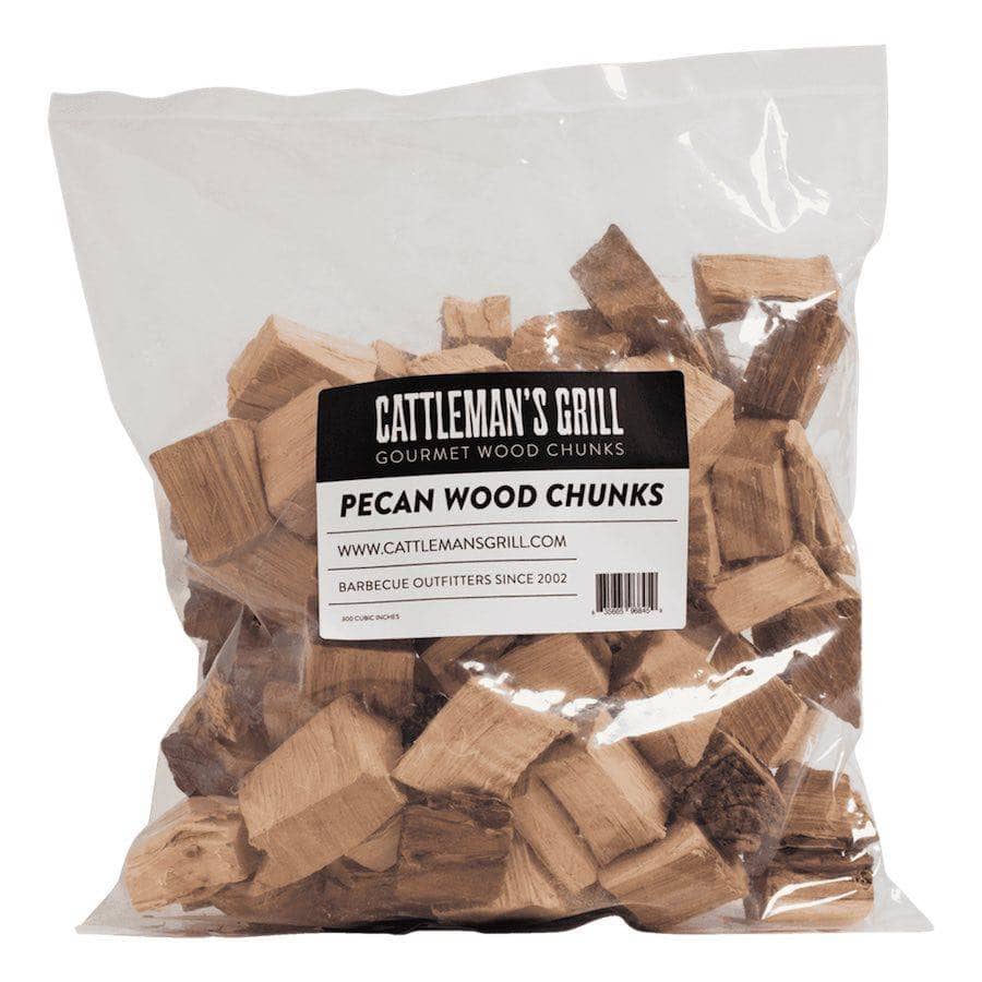 Pecan Wood Smoking Chunks For Smokers & BBQ Grills