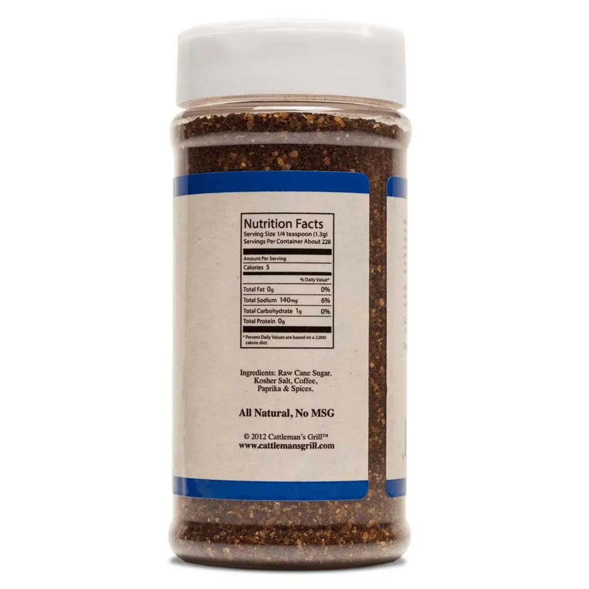 Cattleman's Grill Original Cowboy Coffee Steak Rub Seasonings & Spices 10 oz. 12023093