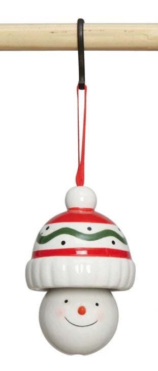 Ceramic Snowman Dangle Ornament Style 1 12039794