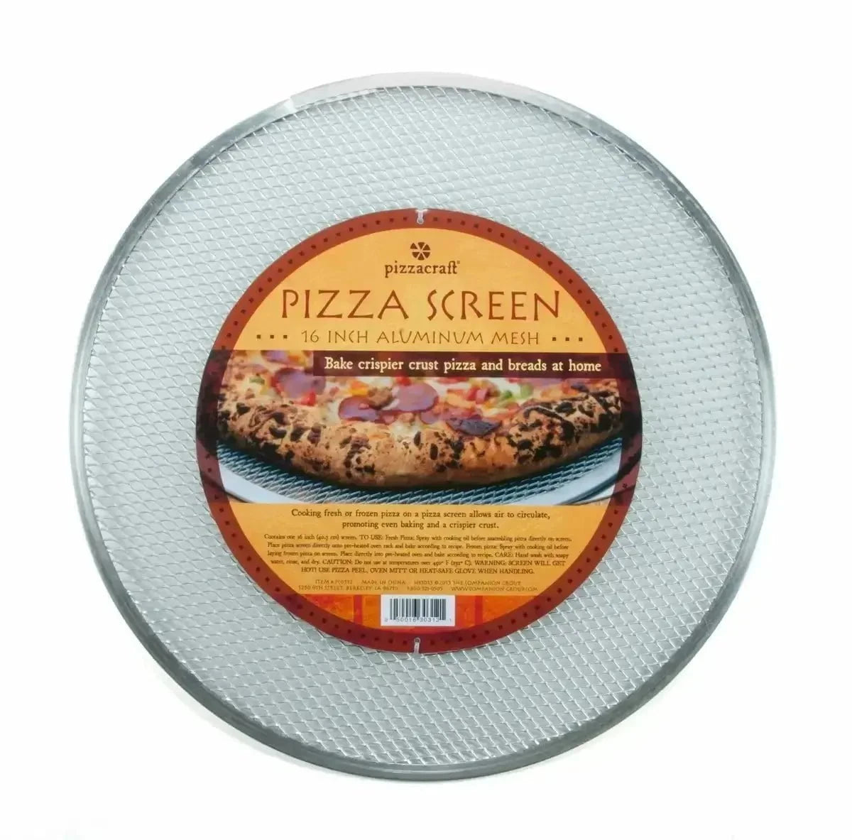 Charcoal Companion 16" Aluminum Pizza Screen Pizza Pans 12042986