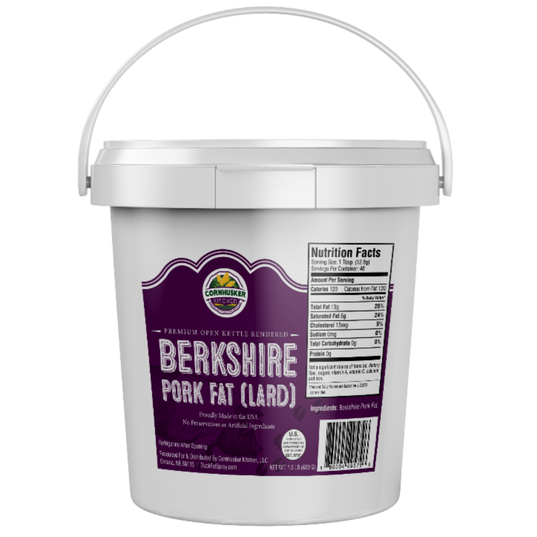 Cornhusker Berkshire Pork Fat Lard