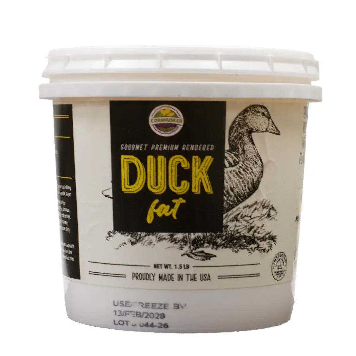 Cornhusker Kitchen Premium Rendered Duck Fat Tub, 1.5lb Cooking Oils 12037793