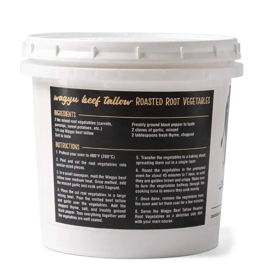 Cornhusker Kitchen Premium Rendered Wagyu Beef Tallow Tub, 1.5lb Cooking Oils 12044983