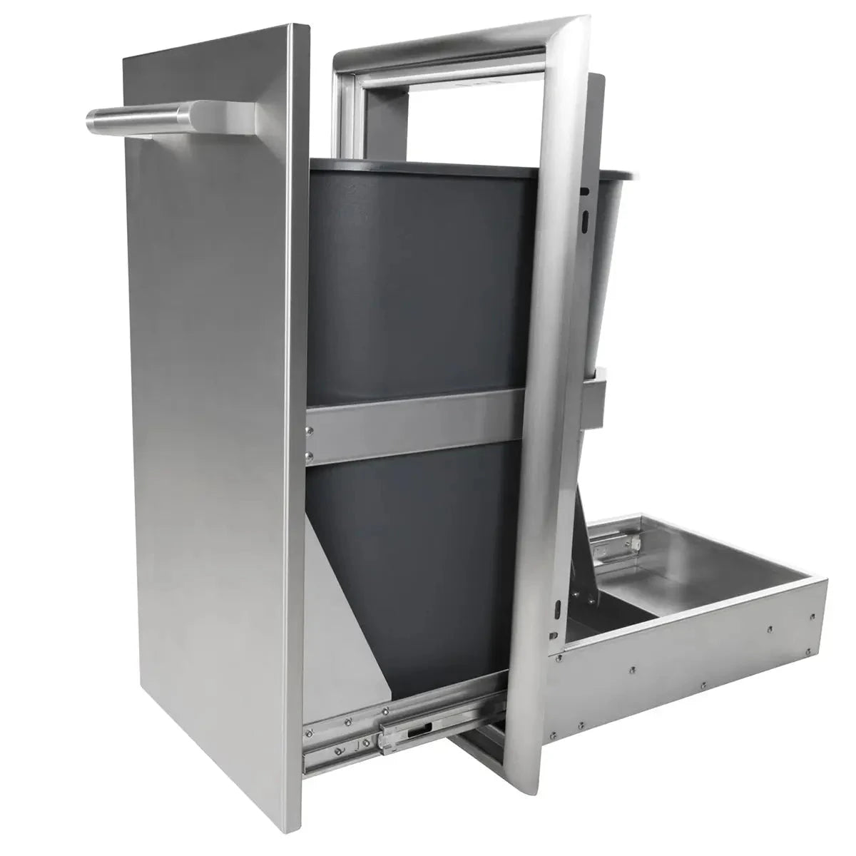 Coyote 15" Single Pull Out Trash and Recycle Cabinets & Storage 12048041