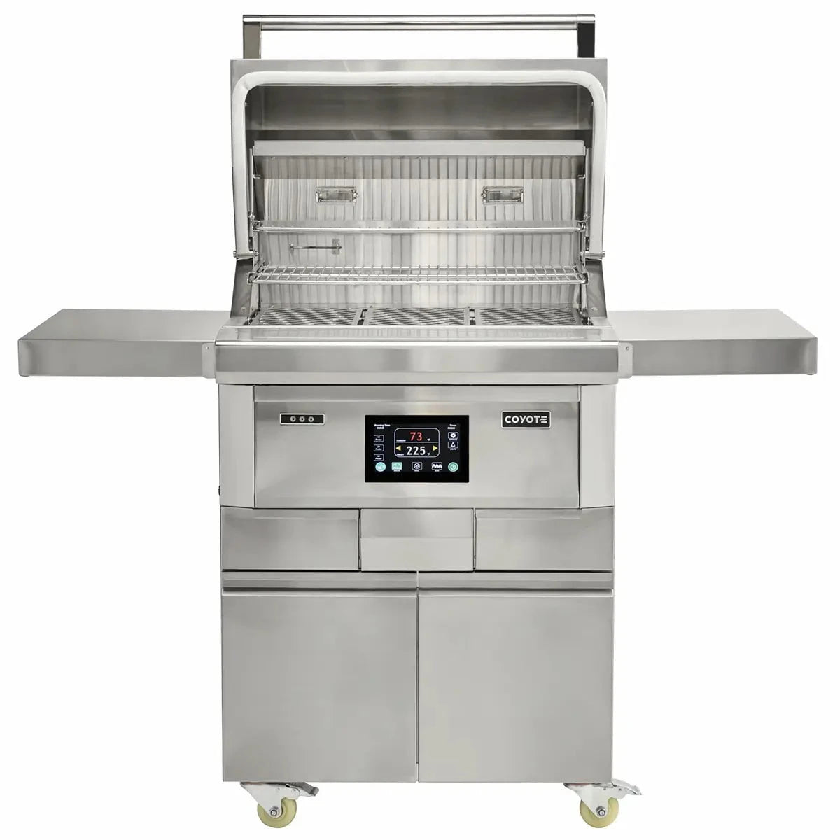 Coyote 28" Next-Gen Pellet Head and Cart Outdoor Grill 12048068