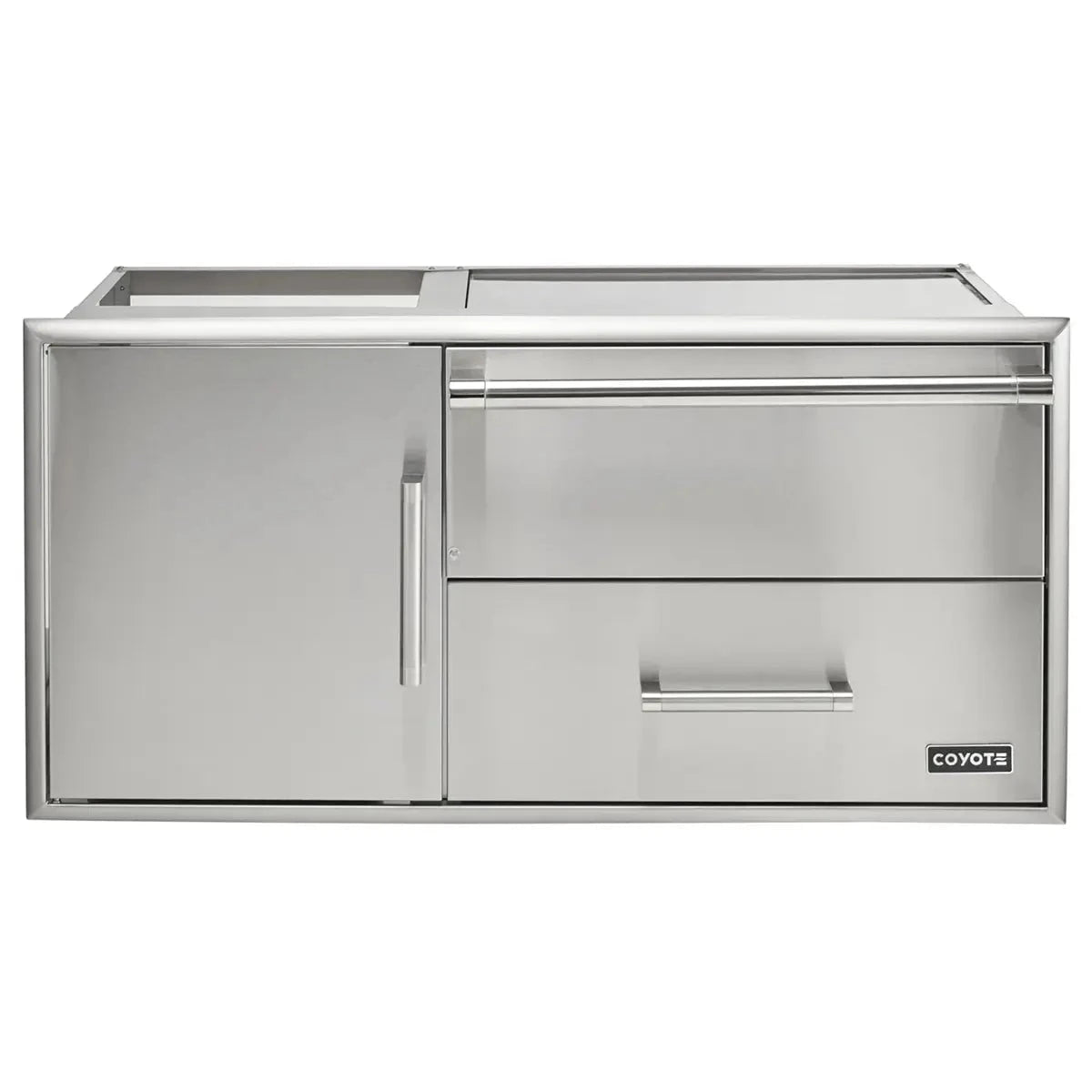 Coyote 42" Access Door With Storage & Warming Drawer Combo Cabinets & Storage 12048039