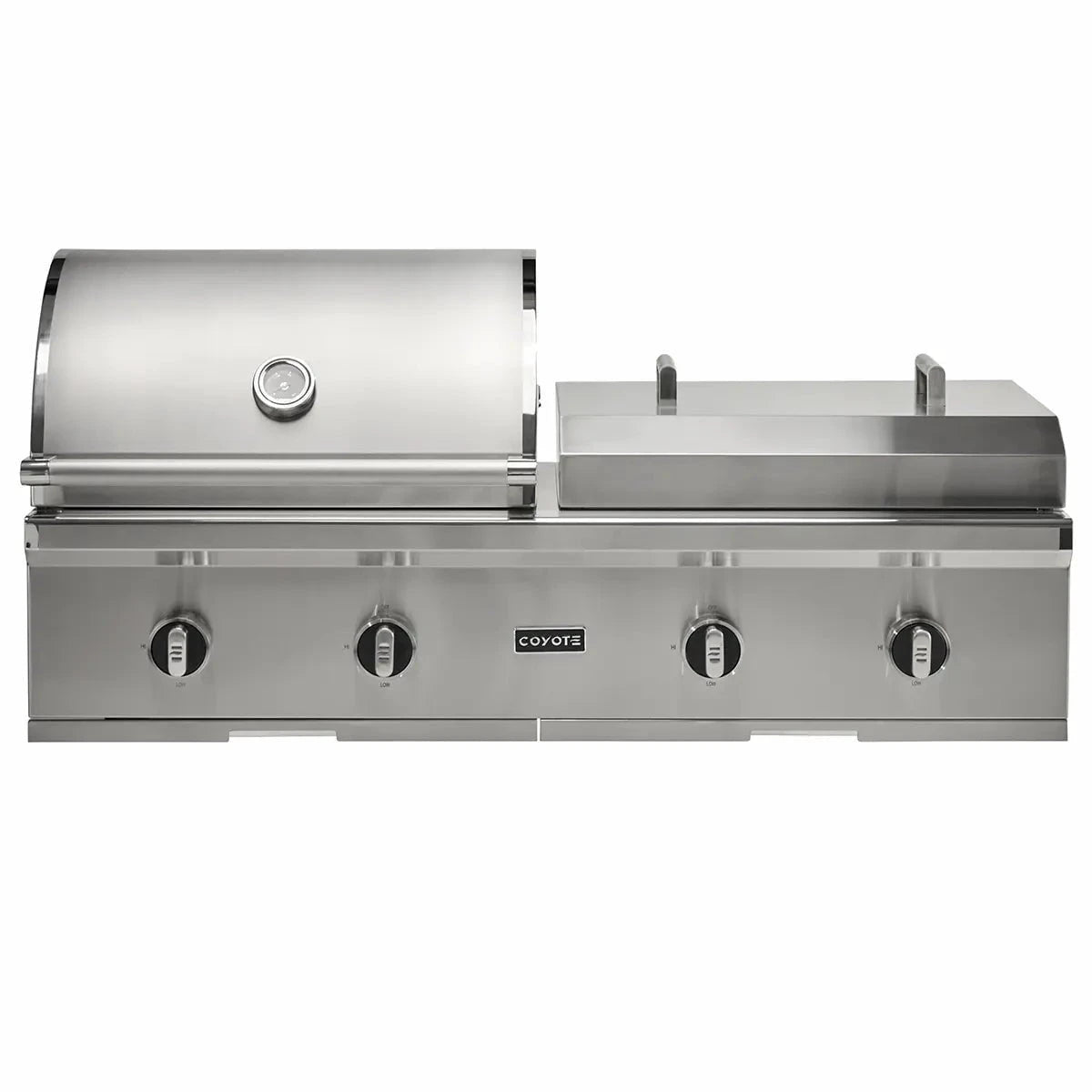 Coyote 50" Combo Built-In Gas and Flat Top Grill Outdoor Grill Liquid Propane 12048105