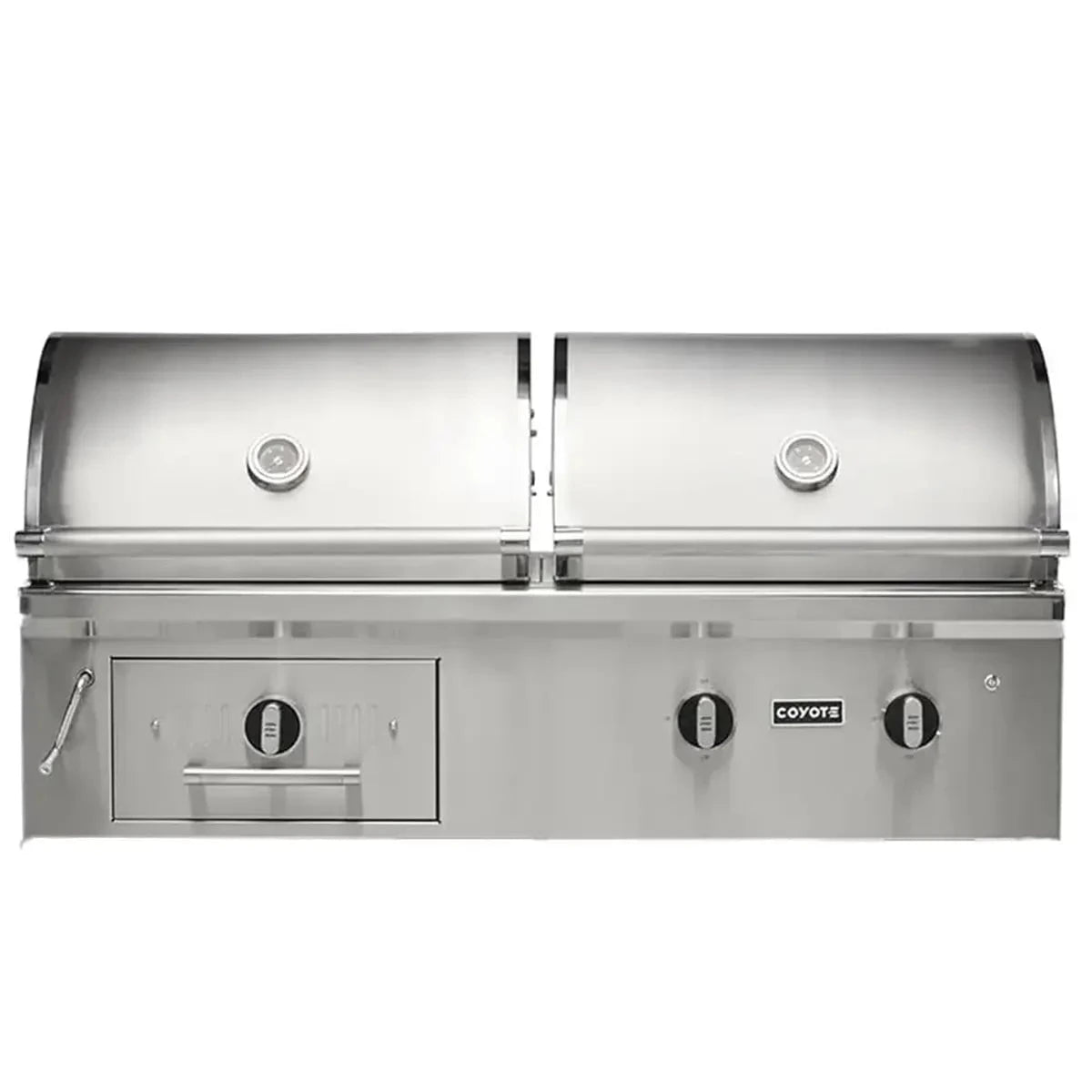 Coyote 50" Hybrid Built-In Gas and Charcoal Grill Outdoor Grill