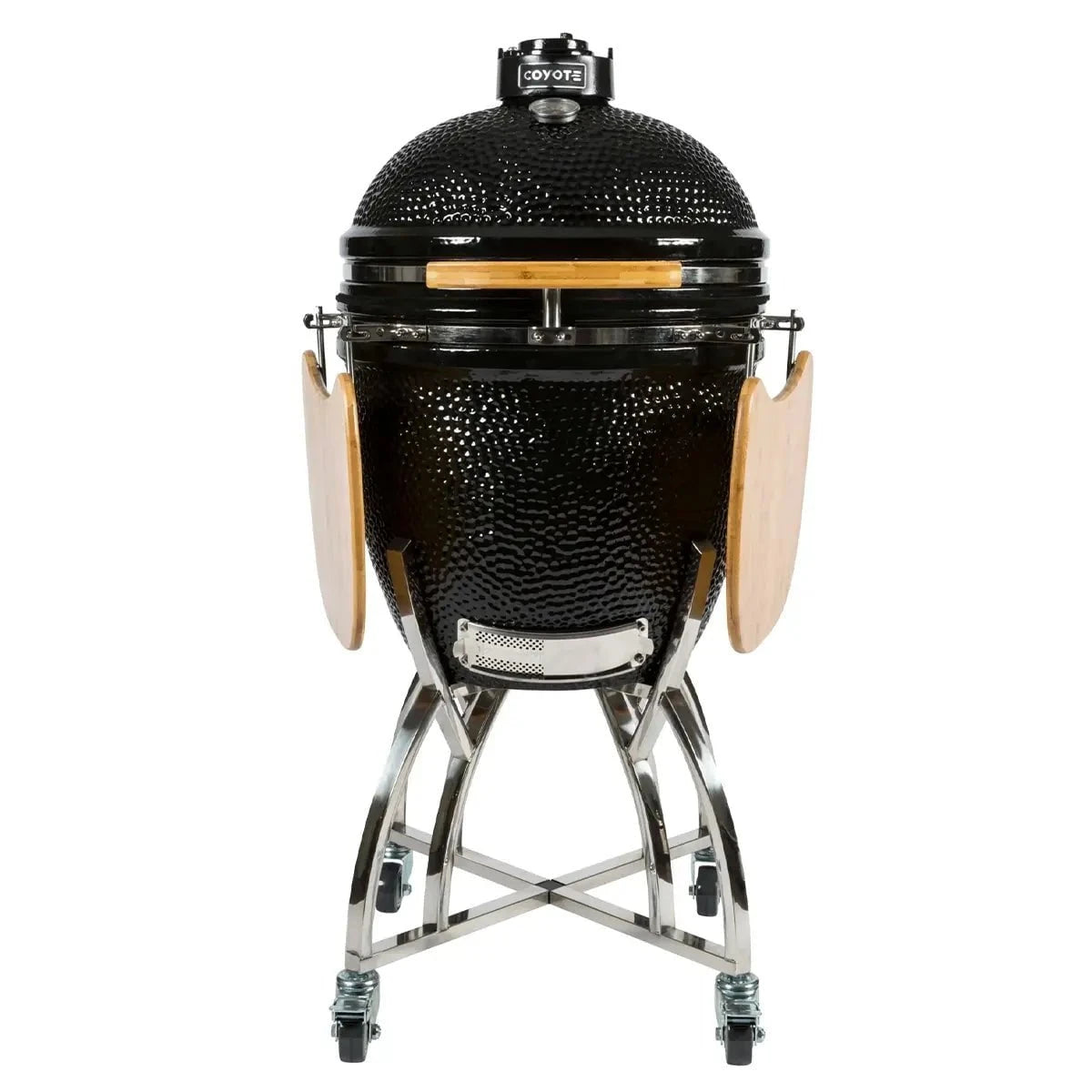 Coyote Asado Ceramic Grill with Stand and Side Shelves Outdoor Grills 12048071