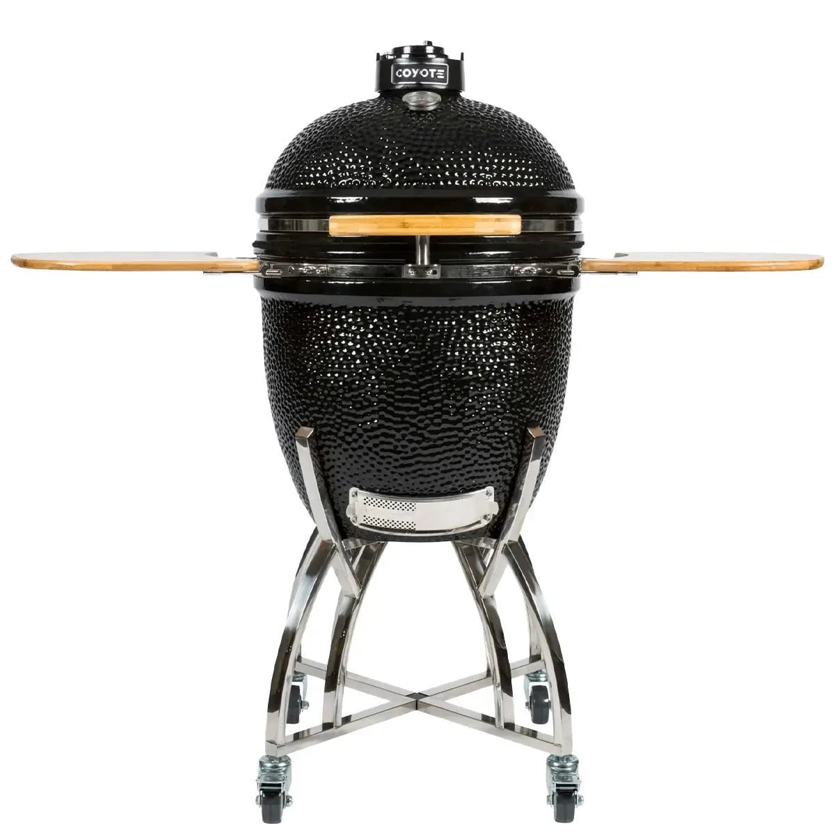 Coyote Asado Ceramic Grill with Stand and Side Shelves Outdoor Grills 12048071