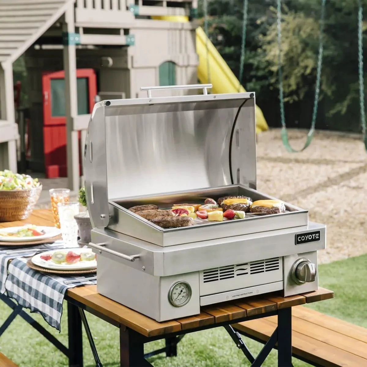 Coyote Portable Grill; Infinity burner up to 20,000 btu; LP Gas ONLY Outdoor Grills 12048072