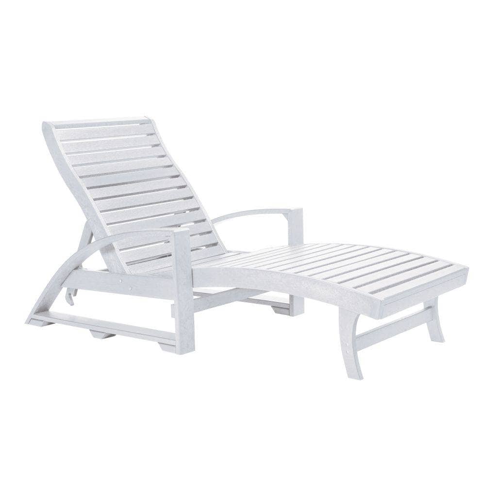CR Plastic Chaise Lounge in White 12041118