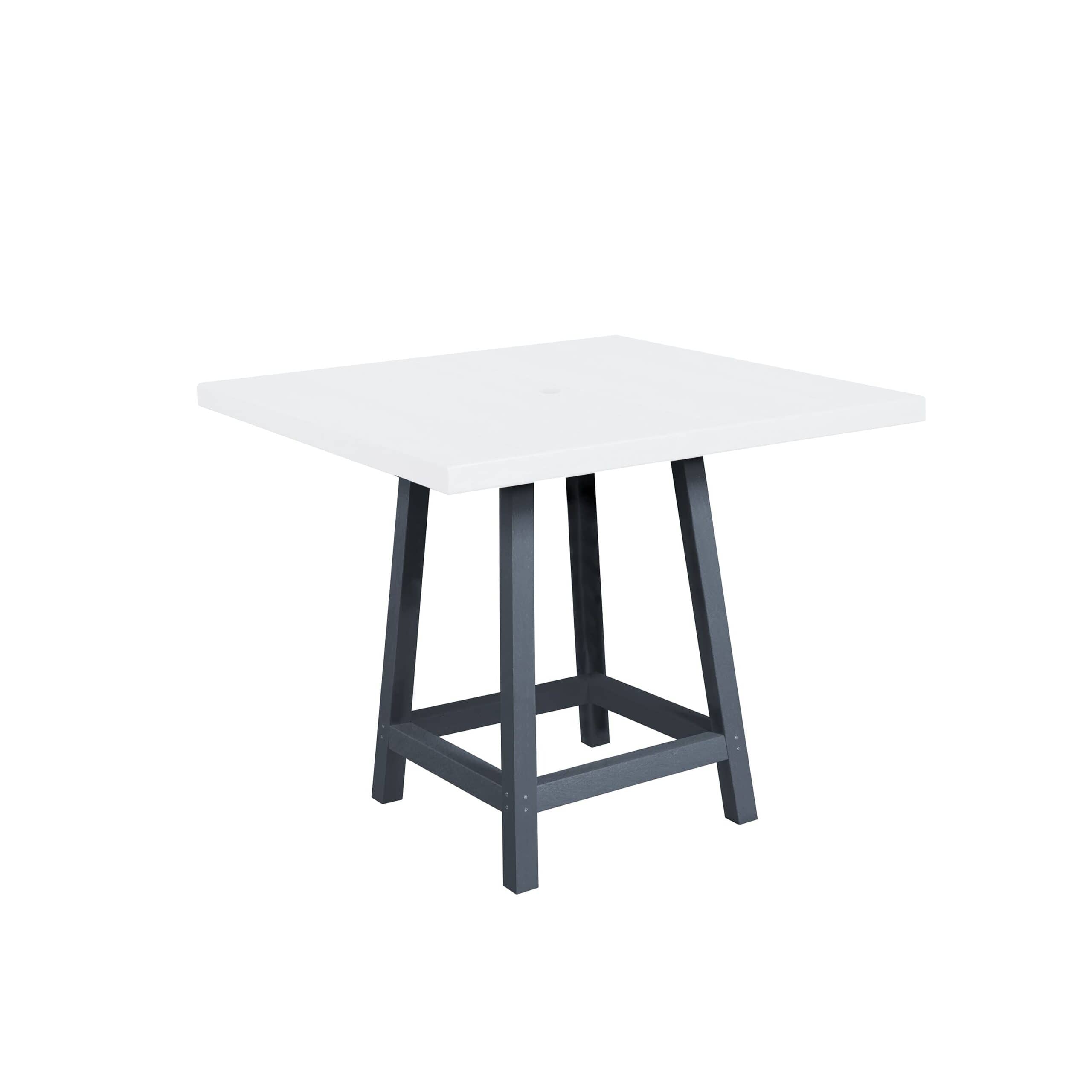 CR Plastic Premium Pub Table LEGS ONLY in Slate Grey 12041311