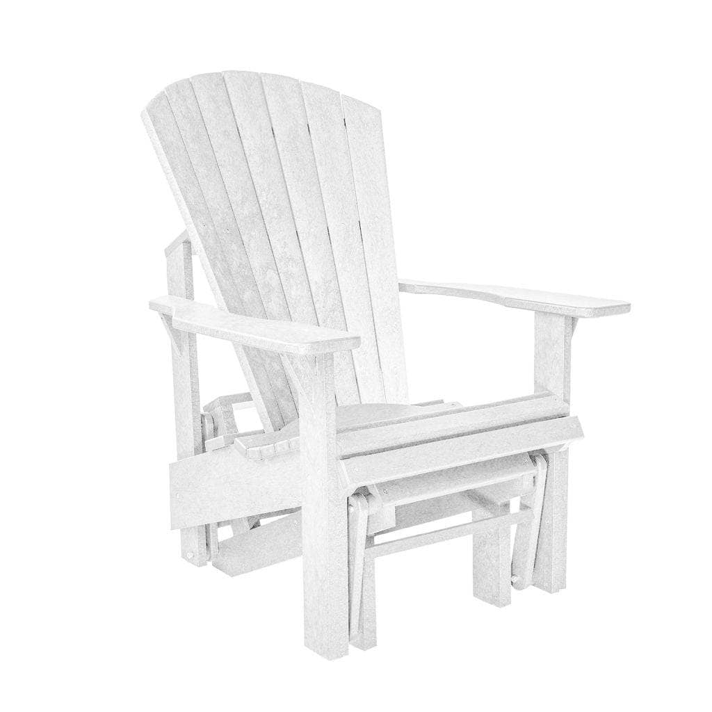 CR Plastic Single Glider Adirondack in White 12034049