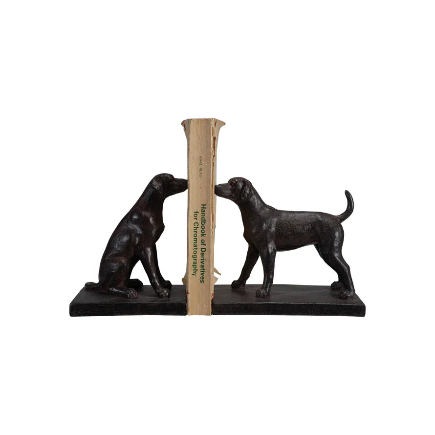 Creative Co-Op Resin Dog Bookends, Black, Set of 2 Decor 12047310