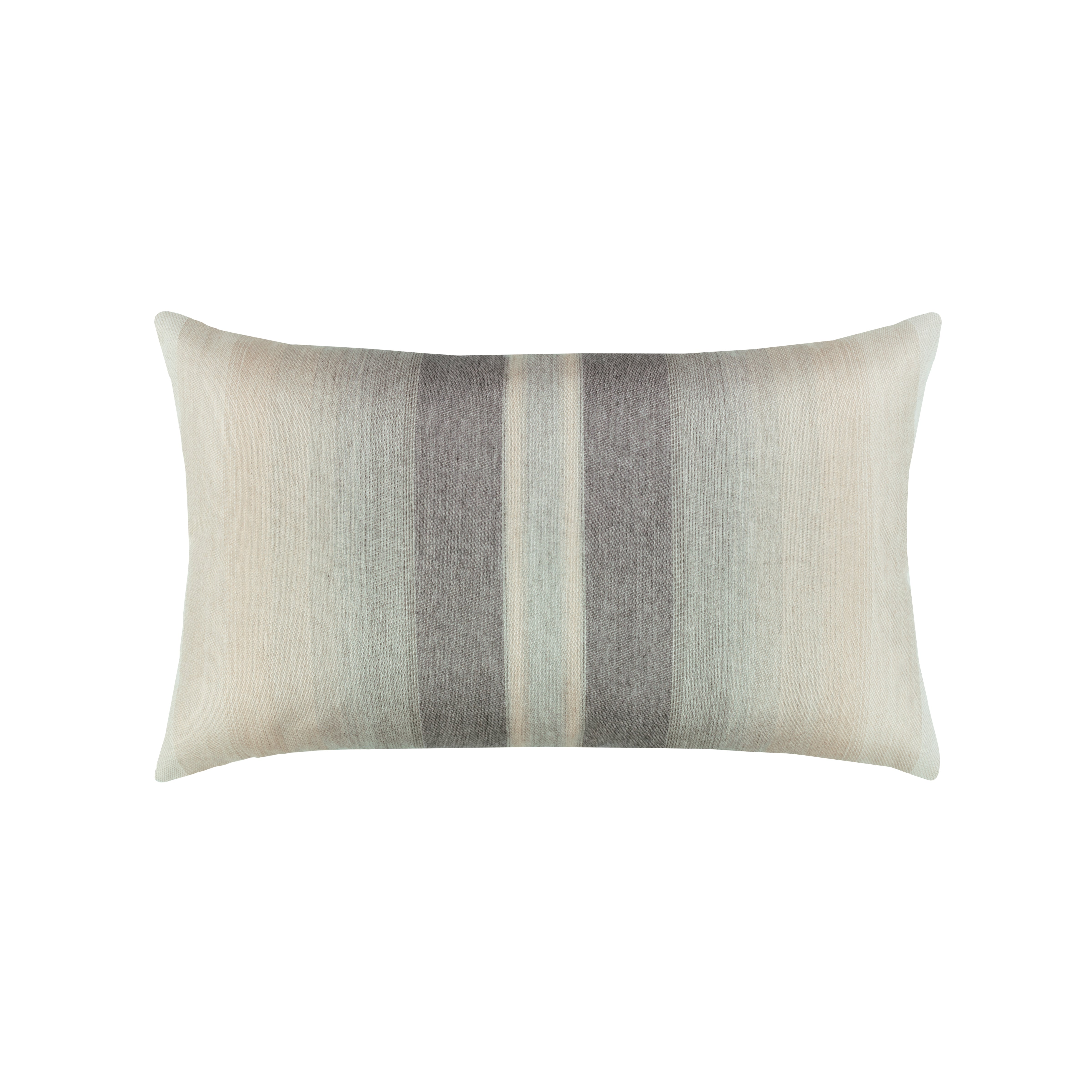 Elaine Smith 12" x 20" Lumbar Outdoor Pillow - Ombre Grigio - Polyester Fiber Fill Throw Pillows 12031010