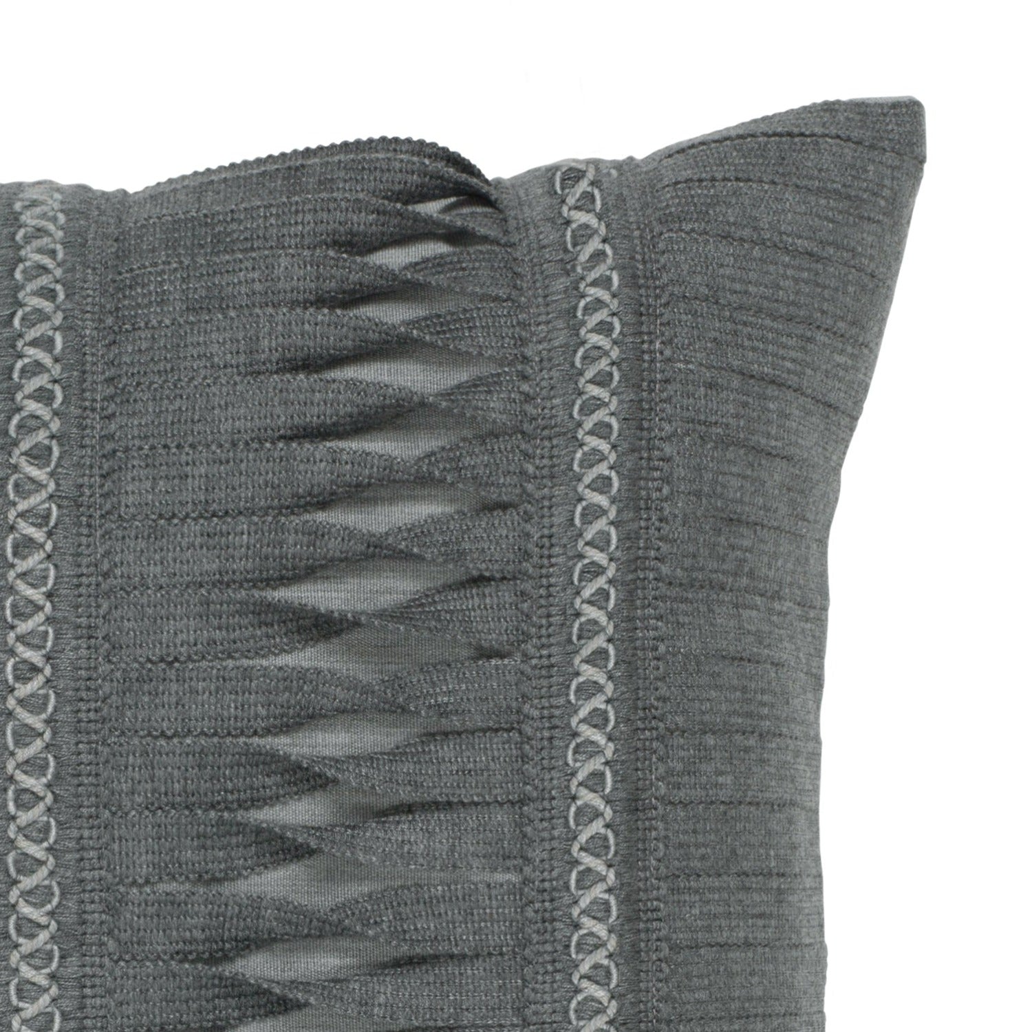 Elaine Smith 20 inch Square Outdoor Pillow - Gladiator Smoke - Polyester Fiber Fill Throw Pillows 12031012