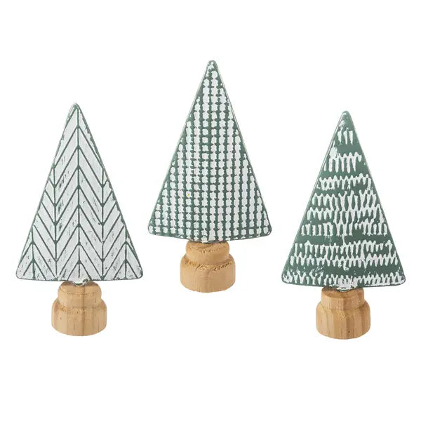 Embossed Green Holiday Trees Seasonal & Holiday Decor