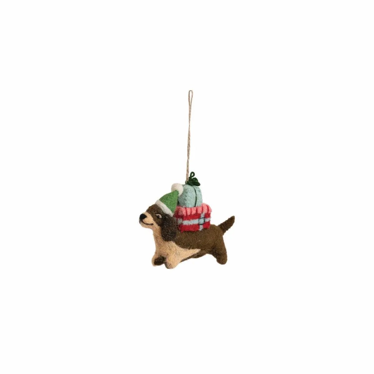 Embroidered Wool Felt Dog Ornaments Holiday Ornaments Style 3 12044769