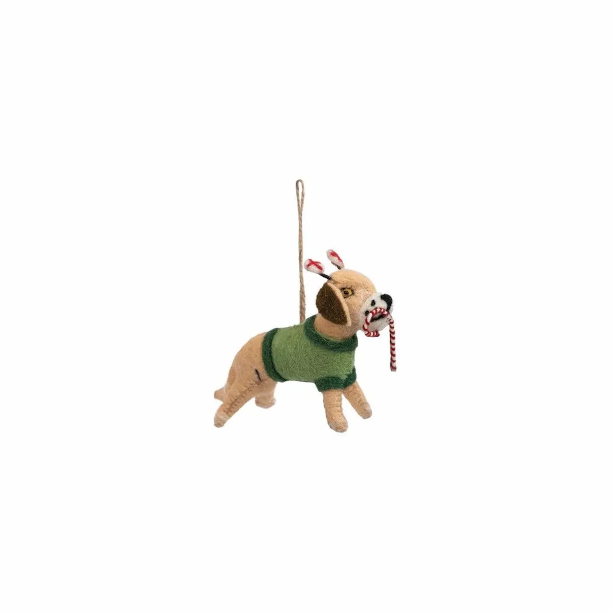Embroidered Wool Felt Dog Ornaments Holiday Ornaments Style 5 12044771