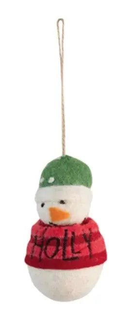 Felt Snowman Ornaments Holiday Ornaments Style 3 12039781