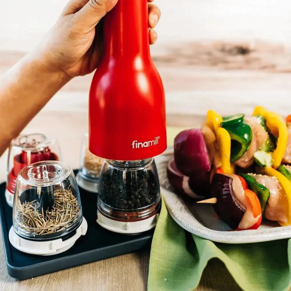 FinaMill Ultimate Gift Pack USB Mill with 4 Pods and Tray Spice Grinders