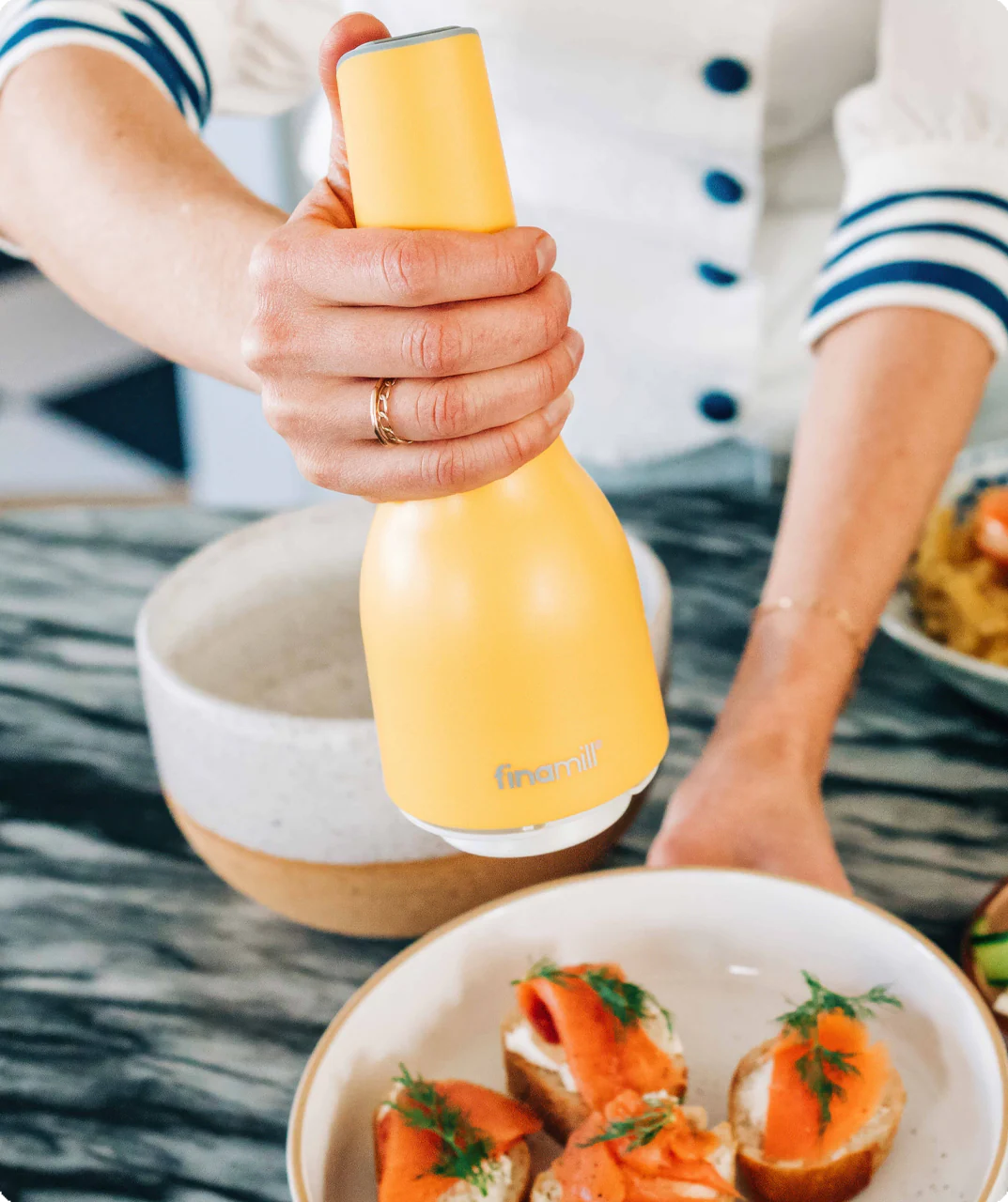 FinaMill USB Spice Grinder with Peppercorn and ProPlus Pod Spice Grinders