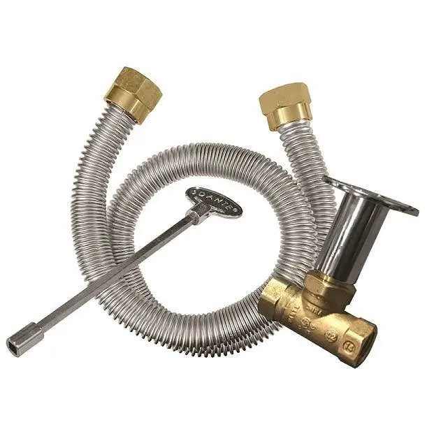 FireGear Pro Series Brass H-Style Burner Kit Fireplaces