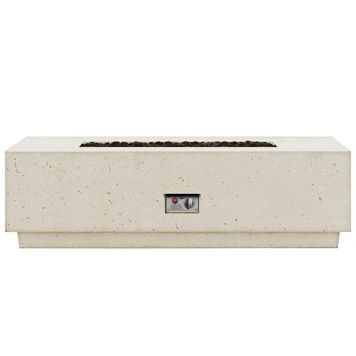 FireGear Sanctuary 1 Rectangular 56 inch Fire Table in Arctic White Fire Pits