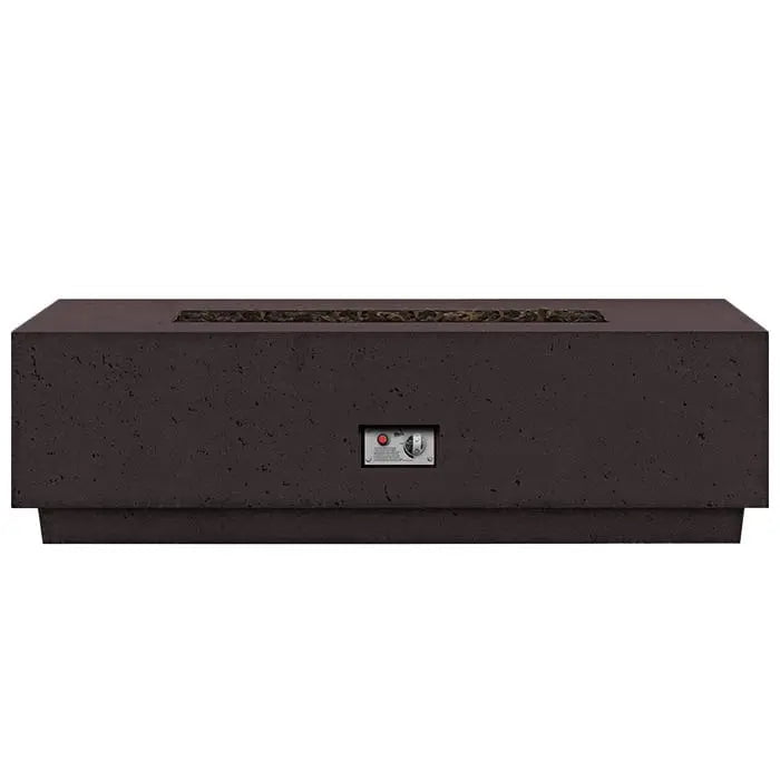 FireGear Sanctuary 1 Rectangular 56 inch Fire Table in Chocolate Fire Pits