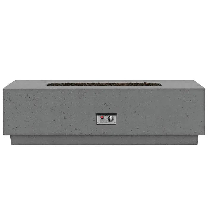FireGear Sanctuary 1 Rectangular 56 inch Fire Table in Slate Grey Fire Pits