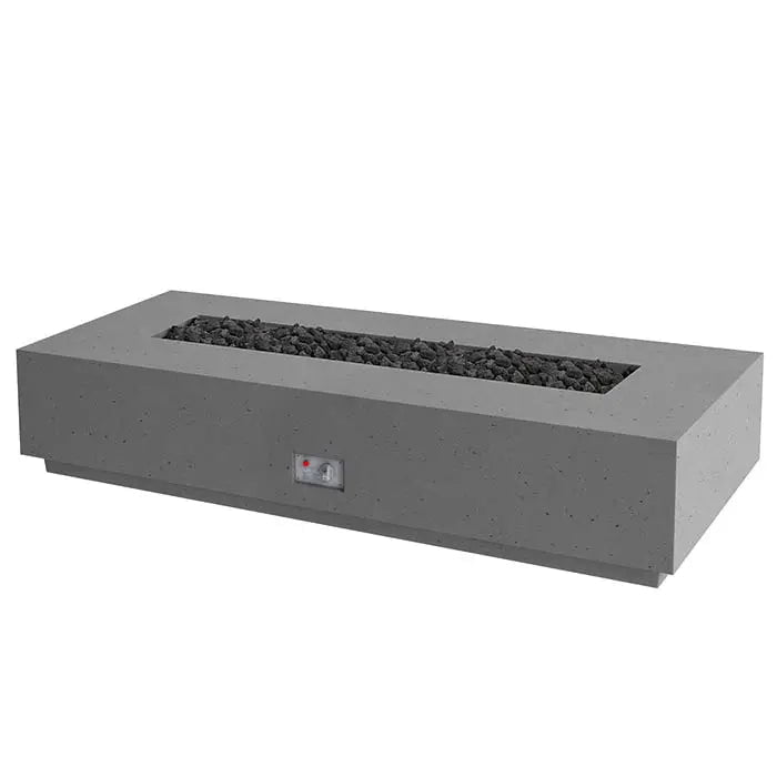 FireGear Sanctuary 1 Rectangular 76 inch Fire Table in Slate Grey Fire Pits