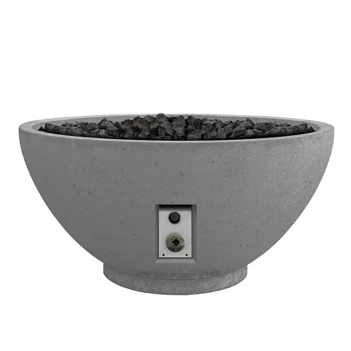 FireGear Sanctuary 2 Round 39 inch Fire Table in Slate Grey Fire Pits