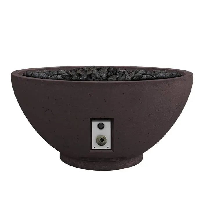 FireGear Sanctuary 3 Round 30 inch Fire Table in Chocolate Brown Fire Pits