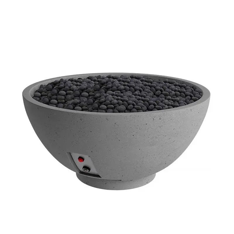 FireGear Sanctuary 3 Round 30 inch Fire Table in Slate Grey Fire Pits