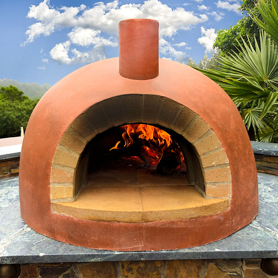 Forno Bravo Primavera Wood Fired Oven Pizza Makers & Ovens Red / 24 in. Cooking Surface / No 12023856