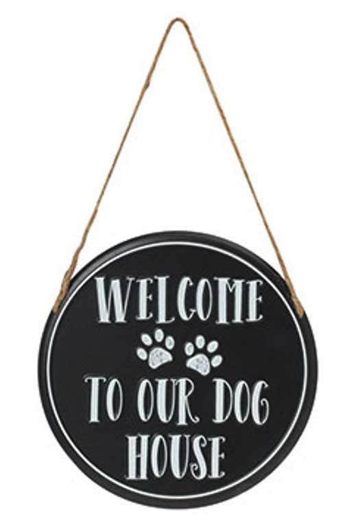 Gerson Decor Welcome To Our Dog House Dog Lover Hanging Wall Signs