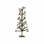 Green Tinsel Tress with Red & Silver Ornaments Seasonal & Holiday Decorations Large 12044787