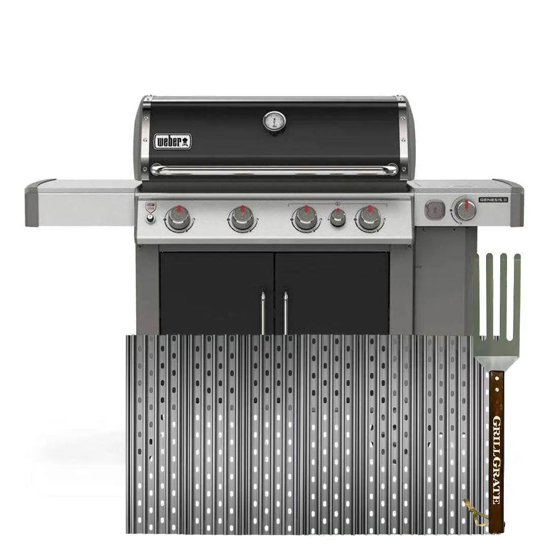 GrillGrate Panel Kit for Weber Genesis with GrateTool Outdoor Grill Accessories Genesis II 400-Series Grill 12027268