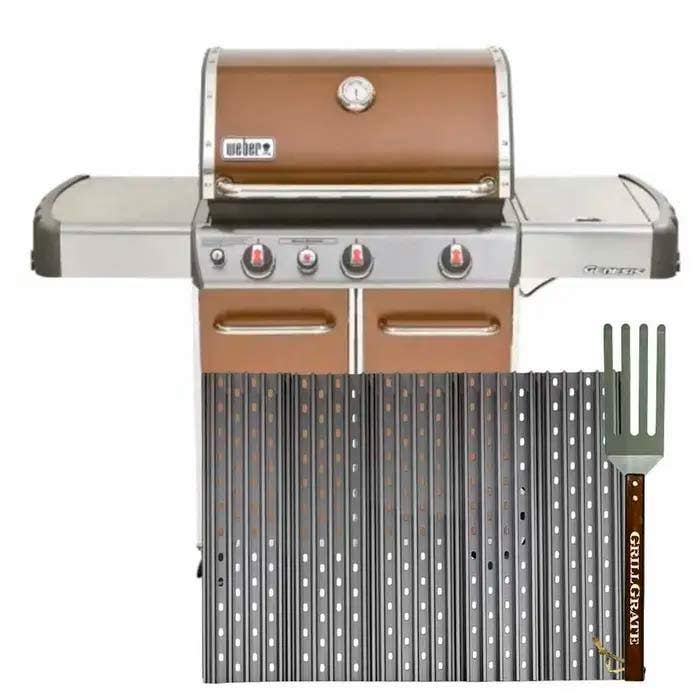 GrillGrate Set for Weber Genesis - Includes (5) 19.25 inch Panels + Grate Tool (2007-2016) Outdoor Grill Accessories 12022405
