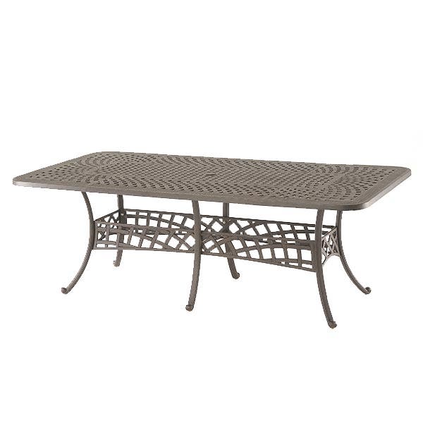 Hanamint Berkshire 42 inch x 84 inch Rectangle Dining Table (Desert Bronze Finish) Outdoor Tables 12025026