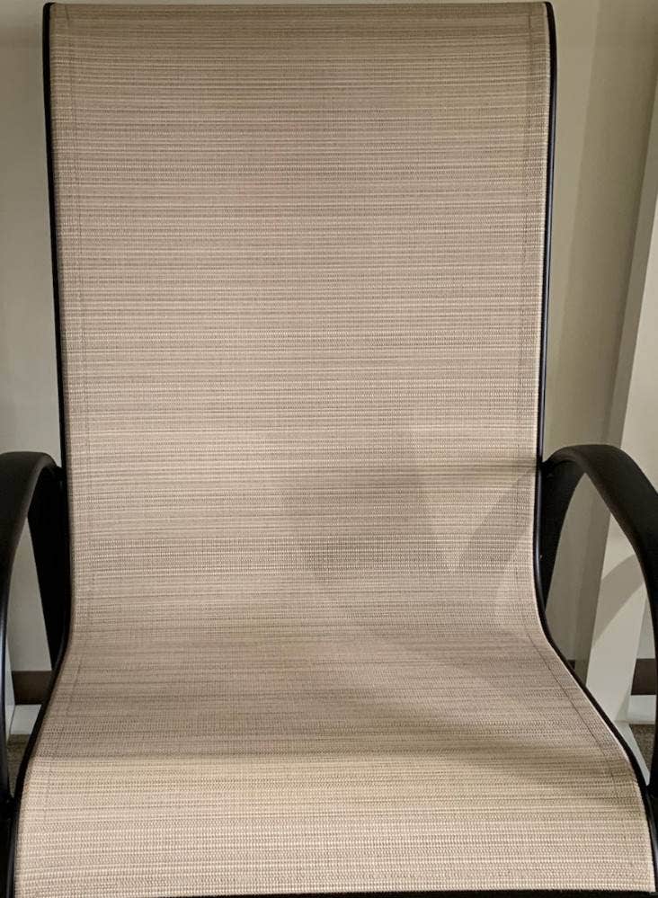 Hanamint St Augustine Sling Dining Chair in Desert Bronze Finish with Destiny Sand Sling Outdoor Chairs 12037758