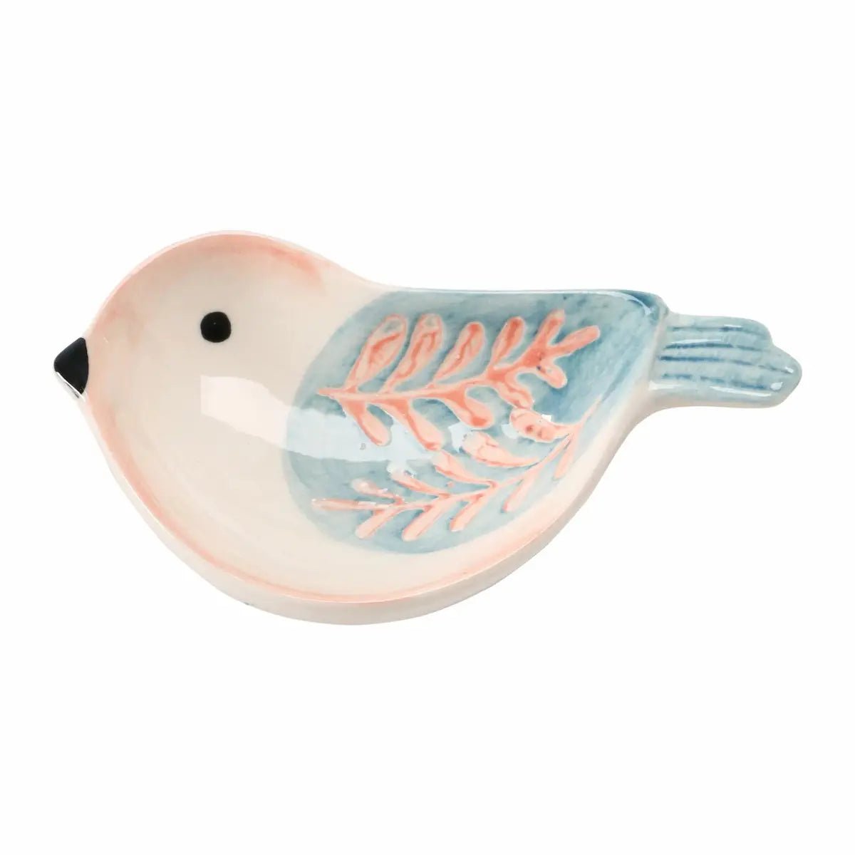 Hand-Painted Stoneware Bird Shaped Dish Tableware Style 3 12044627