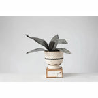 Hand Painted Terra Cotta Footed Planter Pots & Planters 12037798