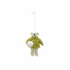 Handmade Wool Felt Animals in Winter Coat Ornaments Holiday Ornaments Style 4 12044763